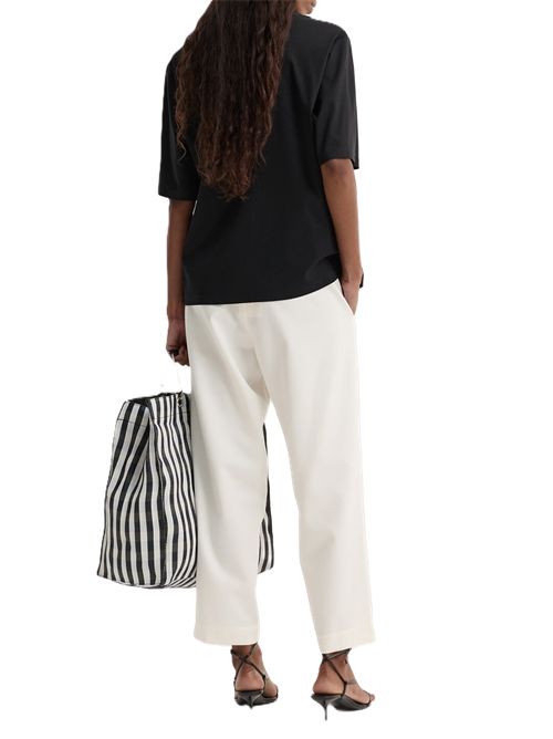 cropped wide leg trousers Róhe | 419-30-302112 OFF WHITE